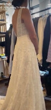Load image into Gallery viewer, Elegant French Style Stitching Lacy Hollow V-Back Trailing Bridal Dress (Copy)
