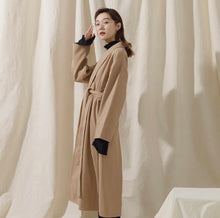 Load image into Gallery viewer, Loose Longline Wrap Coat With Wide Sleeves
