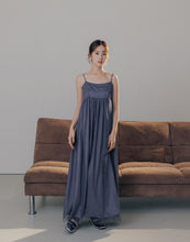 Load image into Gallery viewer, Double-Layer Fine Glitter Satin Glossy Dress
