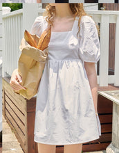 Load image into Gallery viewer, Puff Sleeve Cotton Bubble Mini Dress
