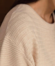 Load image into Gallery viewer, Oversized Bell-sleeve Unique Striped Long Knit Sweater
