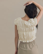 Load image into Gallery viewer, Creped Stitched Lace Top
