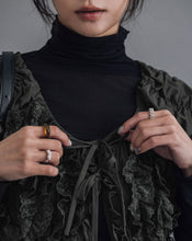 Load image into Gallery viewer, Creped Stitched Lace Top
