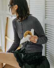 Load image into Gallery viewer, Simple Hemp Knitted Cardigan
