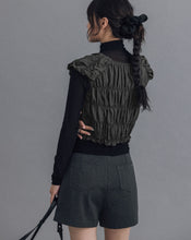 Load image into Gallery viewer, Creped Stitched Lace Top

