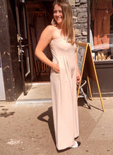 Load image into Gallery viewer, Fitted Strapless Wide-Leg Jumpsuit
