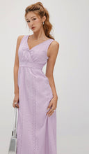 Load image into Gallery viewer, V-Neck Waist Band A-Line Dress
