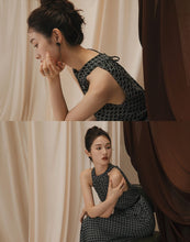 Load image into Gallery viewer, Japanese-Style Printed Halter Long Dress
