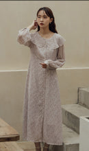 Load image into Gallery viewer, Japanese-style Floral Ruffles Collar Dress
