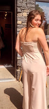 Load image into Gallery viewer, Fitted Strapless Wide-Leg Jumpsuit
