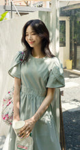 Load image into Gallery viewer, Summer Petal Sleeve Long Dress A-line Flowy  Dress
