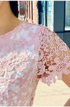 Load image into Gallery viewer, French Style Lace A-Line Short Dress
