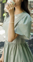 Load image into Gallery viewer, Summer Petal Sleeve Long Dress A-line Flowy  Dress

