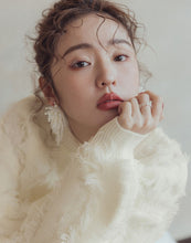 Load image into Gallery viewer, Furry Crop Puff Sleeve Knitted Sweater
