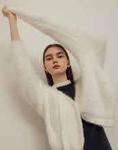 Load image into Gallery viewer, Furry Brushed Button Knitted Sweater Jacket
