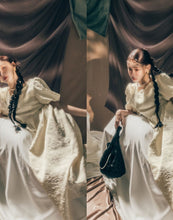 Load image into Gallery viewer, Gorgeous Puffy Sleeve Tie Western Dress
