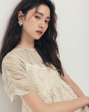 Load image into Gallery viewer, Transparent Beaded Lace Outer vest)
