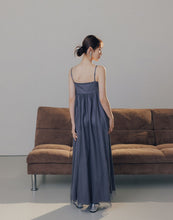 Load image into Gallery viewer, Double-Layer Fine Glitter Satin Glossy Dress
