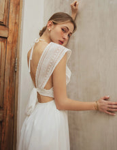 Load image into Gallery viewer, Lace Deep V-neck Neck Strap Dress
