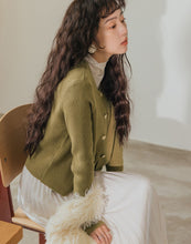Load image into Gallery viewer, French Style Button-Knitted Jacket
