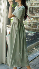 Load image into Gallery viewer, Summer Petal Sleeve Long Dress A-line Flowy  Dress
