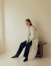 Load image into Gallery viewer, Lacy Buttons Front Cotton Long Cardigan
