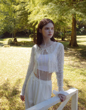 Load image into Gallery viewer, Permeable three-dimensional yarn lace Cardigan
