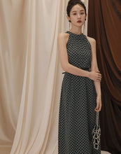 Load image into Gallery viewer, Japanese-Style Printed Halter Long Dress
