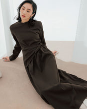 Load image into Gallery viewer, Misty Classic High-necked Simple A-Line Dress
