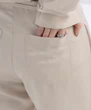 Load image into Gallery viewer, Button Ring Thin Belt Modified Glossy Trousers
