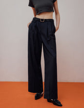 Load image into Gallery viewer, Pleated Pocket Decoration Suit Pants
