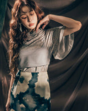 Load image into Gallery viewer, Fuzzy Textured Sheer Top
