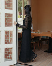 Load image into Gallery viewer, THIN SHOULDER STRAP LACE LONG DRESS
