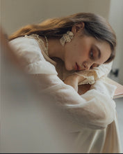 Load image into Gallery viewer, Lace Transparent Long-Sleeved Top

