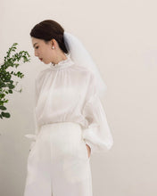Load image into Gallery viewer, French Style Ruffle Collar and Unique Ruffle design Sleeves Blouse

