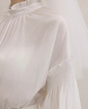 Load image into Gallery viewer, French Style Ruffle Collar and Unique Ruffle design Sleeves Blouse
