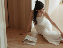 Load image into Gallery viewer, THIN SHOULDER STRAP LACE LONG DRESS
