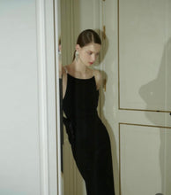 Load image into Gallery viewer, Pearl Straps Slim-Fitting Long Knit Dress
