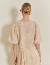 Load image into Gallery viewer, Puffy Sleeves Lacy Strap Cardigan
