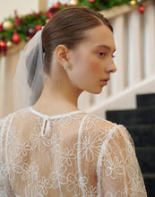 Load image into Gallery viewer, Sequined Floral Sheer Lace Dress With Bra
