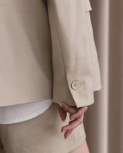Load image into Gallery viewer, Single-Button Thin Shoulder Pads Oversized Classic Blazer
