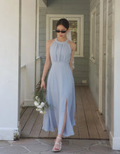 Load image into Gallery viewer, Halter Neck Sleeveless Backless Flowy Long Dress

