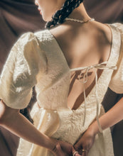 Load image into Gallery viewer, Gorgeous Puffy Sleeve Tie Western Dress
