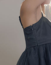 Load image into Gallery viewer, Double-Layer Fine Glitter Satin Glossy Dress
