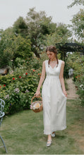 Load image into Gallery viewer, V-Neck Waist Band A-Line Dress
