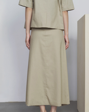Load image into Gallery viewer, Elegant A-Line Cotton Skirt
