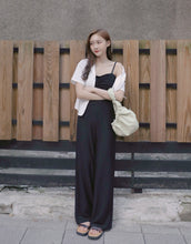 Load image into Gallery viewer, Thin Straps Wide-Leg Fold Jumpsuit
