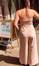 Load image into Gallery viewer, Fitted Strapless Wide-Leg Jumpsuit
