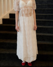 Load image into Gallery viewer, Sequined Floral Sheer Lace Dress With Bra
