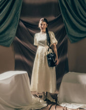 Load image into Gallery viewer, Gorgeous Puffy Sleeve Tie Western Dress

